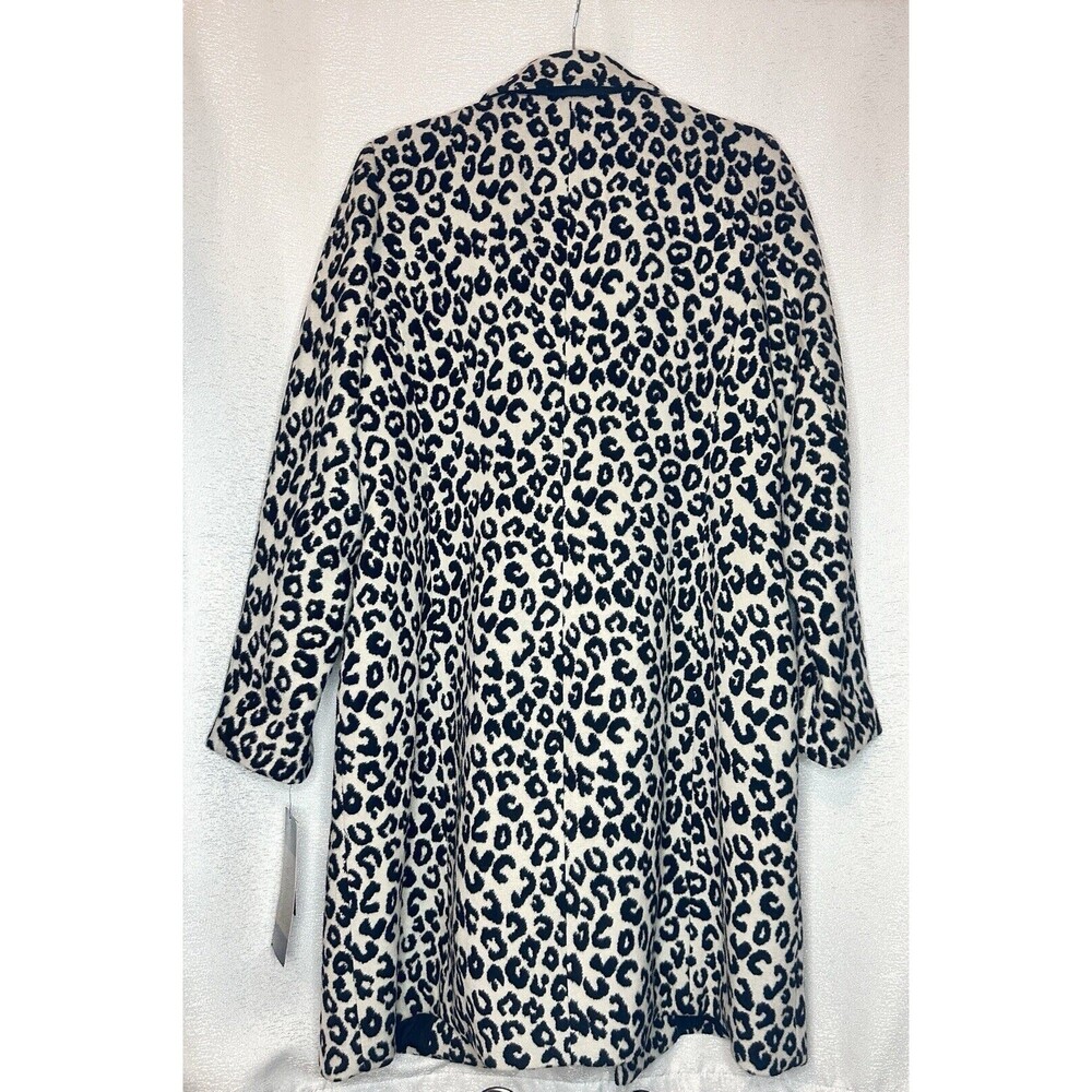 Rachel Zoe Los Angeles New York Long Coat Animal Print Size Large Women’s NWT - Picture 3 of 9